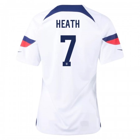 Camiseta de fútbol Estados Unidos HEATH 7 Mujer 1ª equipación Copa Mundo 2022 Camiseta de fútbol Estados Unidos HEATH 7 Mujer 1ª equipación Copa Mundo 2022